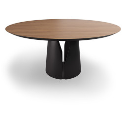 Деревянные столы со столешницей круглой формы. GIANO-140 деревянный обеденный стол