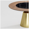 LUCAS 140 стол с комбинированной столешницей шпон + керамика