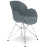 Оригинальный дизайнерский стул-кресло FL-15 серый