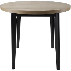 Ламинированные столы со столешницей круглой формы. DOMINIK  обеденный стол с ламинированной столешницей