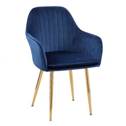 Стул-кресло Torrente синий с подлокотниками