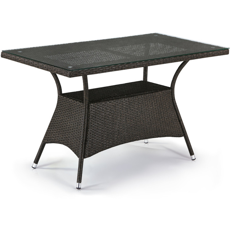 Плетеный стол T198D-W53-130x70 Brown