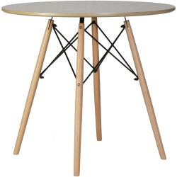 Ламинированные столы со столешницей круглой формы. CHELSEA`80  обеденный стол с ламинированной столешницей