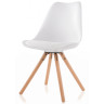 BONITO стул из коллекции Tulip с мягким сиденьем, деревянные ножки