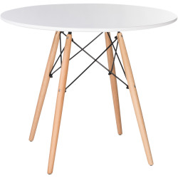 Ламинированные столы со столешницей круглой формы. CHELSEA`90 обеденный стол с ламинированной столешницей