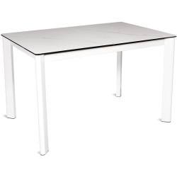 Керамические столы белого цвета. SIMON керамический обеденный стол