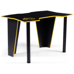 Недорогой компьютерный стол. Алид черный / желтый компьютерный стол