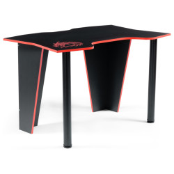 Недорогой компьютерный стол. Алид черный / красный компьютерный стол