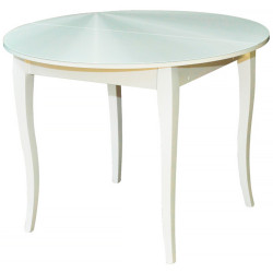 Стеклянные столы со столешницей круглой формы. Балет СТ-100-К стеклянный обеденный стол