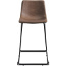 Полубарный стул CQ-8347B (высота H-66 см) на нерегулируемом каркасе, обивка винтажная экокожа 