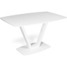 ANCEL раздвижной обеденный стол со стеклянной столешницей, вставка бабочка, max длина 170 см