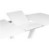 ANCEL раздвижной обеденный стол со стеклянной столешницей, вставка бабочка, max длина 170 см