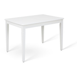 Деревянные столы белого цвета. БАРСУК деревянный обеденный стол
