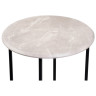 Кофейный столик Грейс мрамор серый / черный