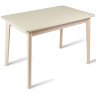 БЕЙСИК-6 кухонный стол с раздвижной столешницей из секла, max длина 150 см