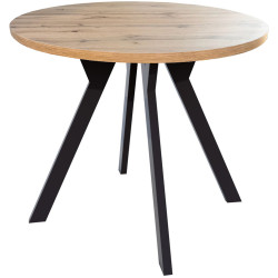 Ламинированные столы со столешницей круглой формы. DANDY  обеденный стол с ламинированной столешницей