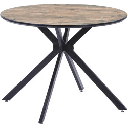Пластиковые столы со столешницей круглой формы. BELLA 100 обеденный стол с пластиковой столешницей
