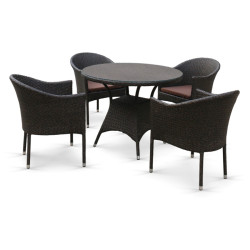 Комплект мебели  T197ANS/Y350A-W53 Brown (4+1)