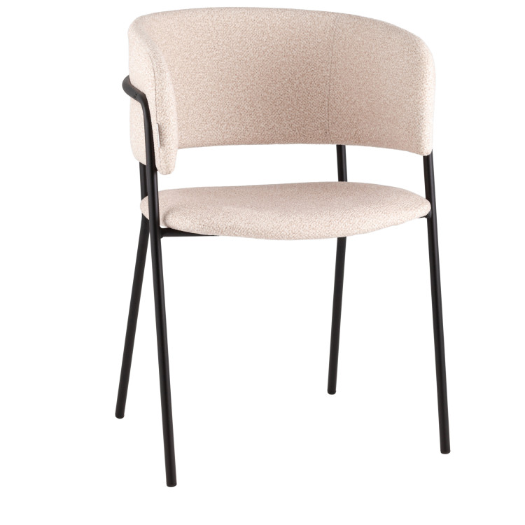 Мини-кресла Нэлли New буклированный велюр бежевый