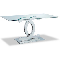 Интересные стеклянные столы. FT-151-160 стеклянный обеденный стол