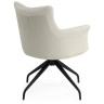 Стулья на металлокаркасе Kaser 360 крутящийся ivory / black