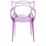 Стул-кресло DC459 Стул пластиковый литой, прозрачный СИРЕНЕВЫЙ