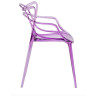 Стул-кресло DC459 Стул пластиковый литой, прозрачный СИРЕНЕВЫЙ