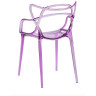 Стул-кресло DC459 Стул пластиковый литой, прозрачный СИРЕНЕВЫЙ