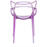 Стул-кресло DC459 Стул пластиковый литой, прозрачный СИРЕНЕВЫЙ