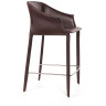 Полубарные стулья Стул полубарный GIO, кожа коричневый