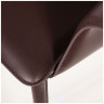 Полубарные стулья Стул полубарный GIO, кожа коричневый
