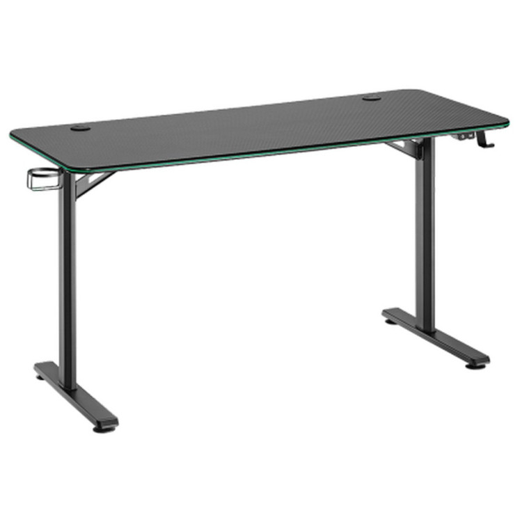 Игровые столы Стол для геймеров FoxGear FG-GIR-54B c подсветкой, черный