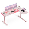 Компьютерные столы Стол письменный (для компьютера) угловой EUREKA ERK-L60R-PK-V2 (правый), розовый