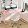Компьютерные столы Стол письменный (для компьютера) угловой EUREKA ERK-L60R-PK-V2 (правый), розовый