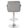 DOBRIN KRUGER ARM барный стул с регулировкой по высоте с обивкой тканью велюр, цвет серый