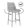 Полубарные стулья Челси 360 светло-серый (zd 960) / серый