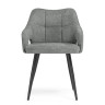 Стулья на металлокаркасе Hera dark gray / black