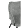 Стулья на металлокаркасе Hera dark gray / black