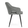 Стулья на металлокаркасе Hera dark gray / black