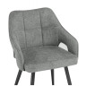Стулья на металлокаркасе Hera dark gray / black