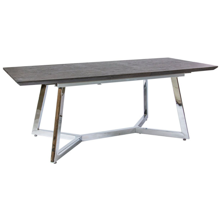 Ламинированные столы D-1913 Стол обеденный 140*90 см, столешница МДФ, основание хром метал