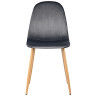 Стулья DC801 Стул мягкий, АНТРАЦИТ велюр, каркас металл дерево