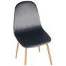 Стулья DC801 Стул мягкий, АНТРАЦИТ велюр, каркас металл дерево