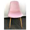 Стулья DC801 Стул мягкий, ПЕПЕЛЬНО-РОЗОВЫЙ велюр, каркас металл дерево