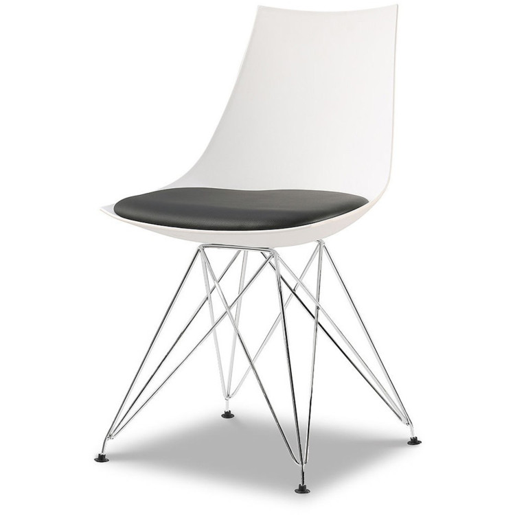 Пластиковый стул в стиле Eames PM-062G с мягким сиденьем