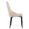 Стулья на металлокаркасе Kora black / beige