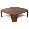 Журнальный столик NIDJI 100х100х30, шпон орех
