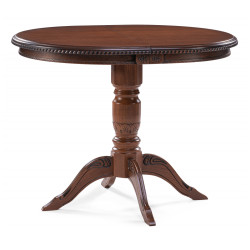 Аллофан круглый миланский орех деревянный обеденный стол