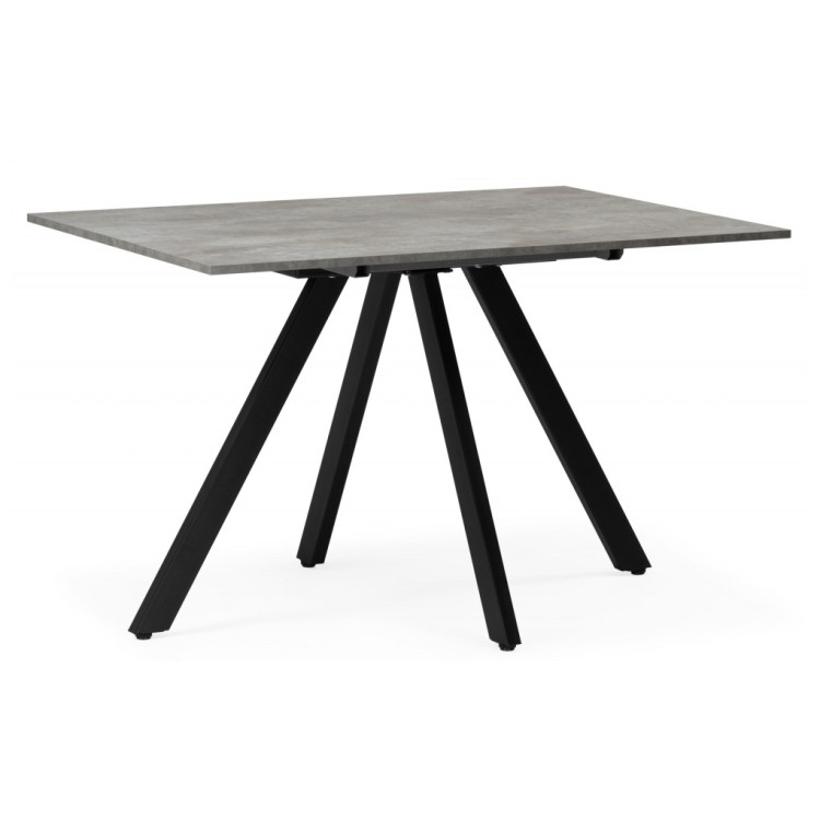 РАЙН стол с ламинированной столешницей, цвет цемент / черный