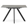 РАЙН стол с ламинированной столешницей, цвет цемент / черный